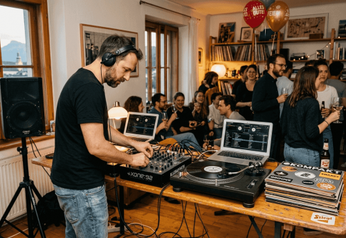 DJ sorgt für Stimmung auf exklusiver Privatfeier in Salzburg
