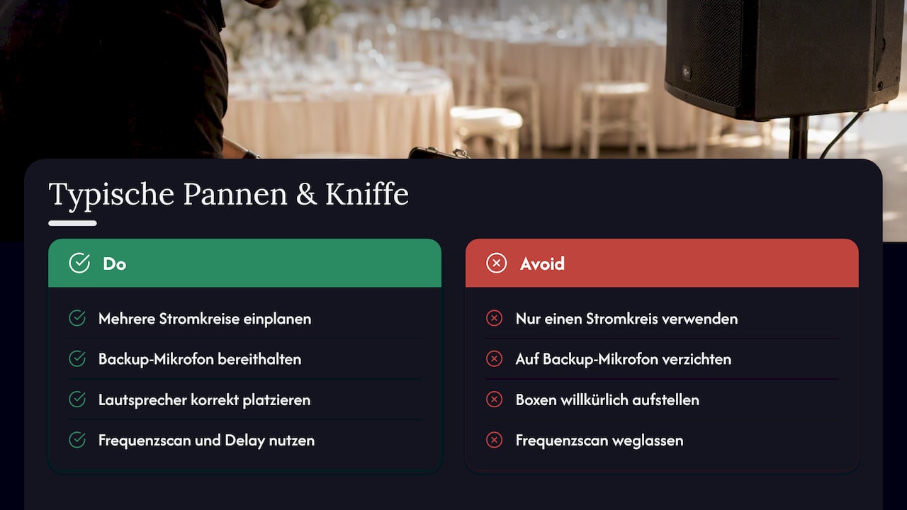 Vier Tipps, um technische Probleme beim DJ zu vermeiden