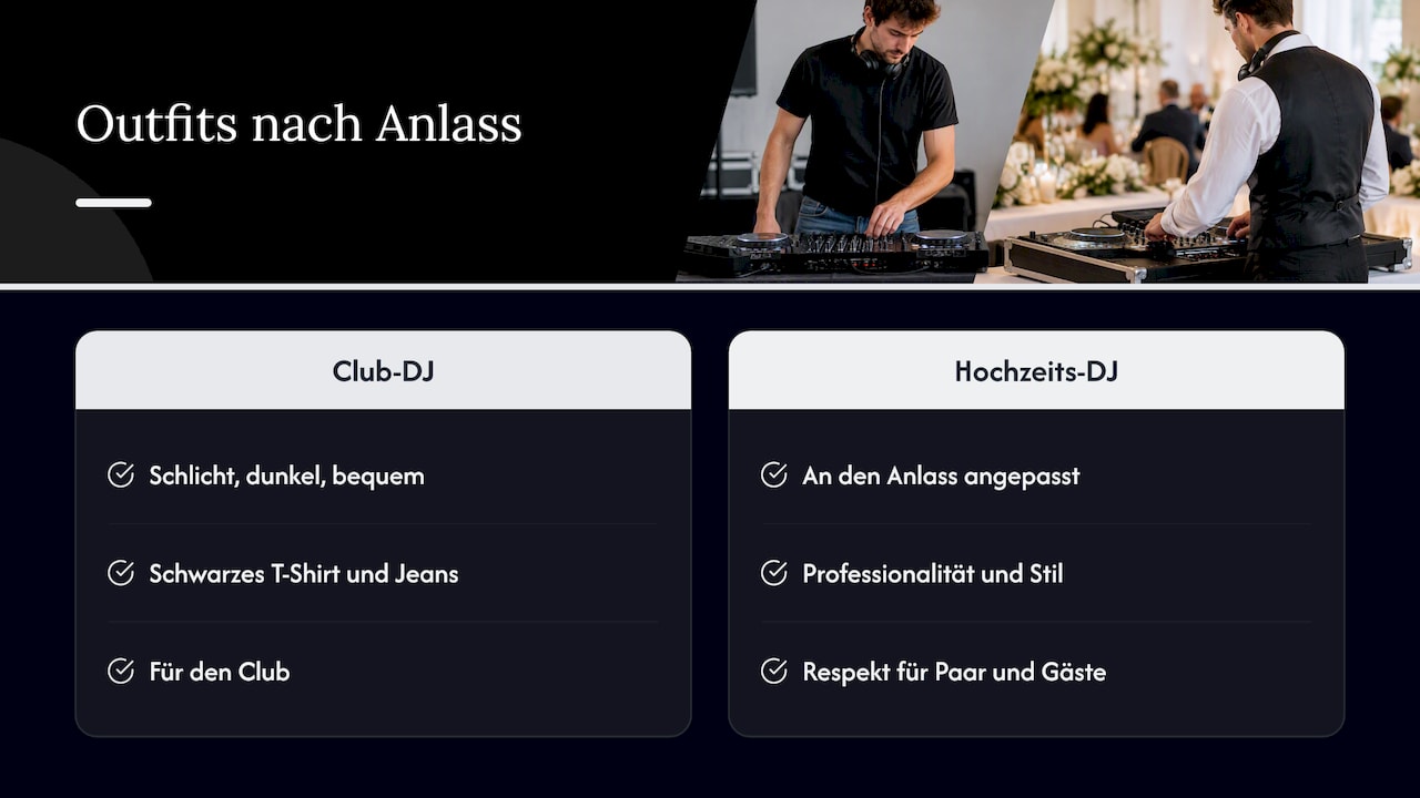 Warum das Outfit des DJs mehr zählt, als ihr denkt — overview diagram